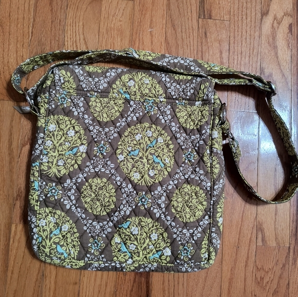Vera Bradley Sittin' in a Tree print crossbody messenger bag, 12"x13", birds - Picture 9 of 16